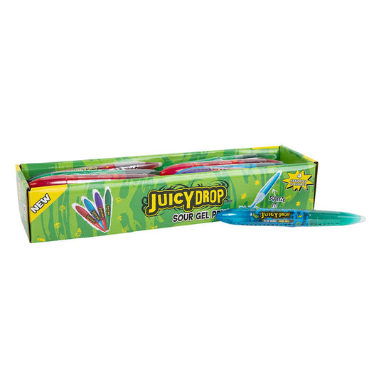 Juicy Drop Sour Gel Pen Candy - 24 Count