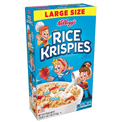 KELLOGG’S RICE KRISPIES BREAKFAST CEREAL 18 OZ
