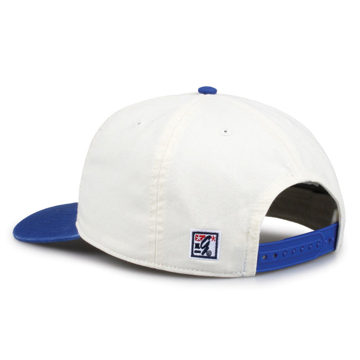 Kentucky Original Circle snapback hat showing adjustable snap closure and The Game logo, rear view