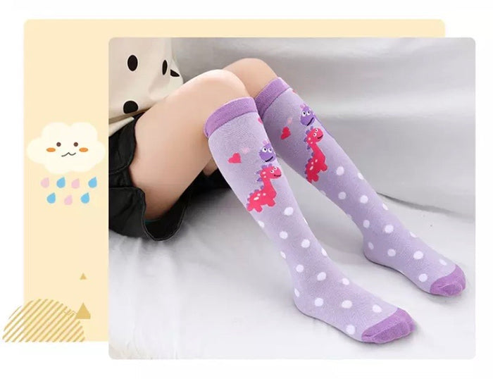 ❣️ Kids’ Socks: Dinosaurs Purple 🦕