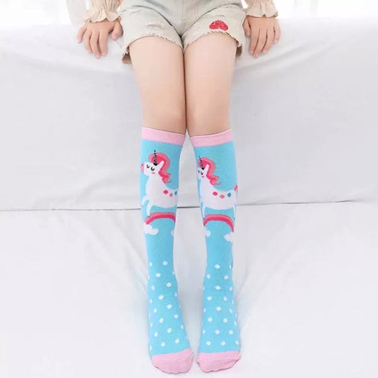 ❣️ Kids’ Socks: Unicorns Blue Sky