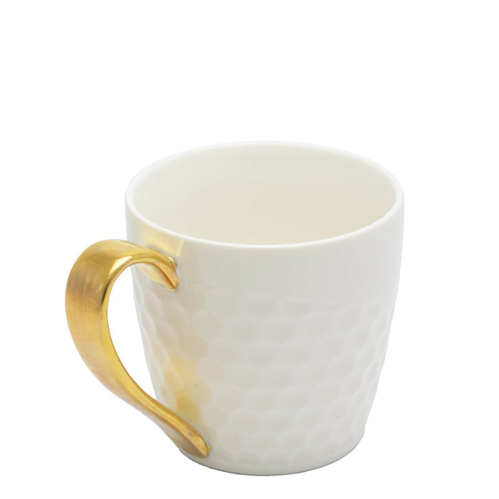Kitchen Life Beautiful Day Mug - White & Gold