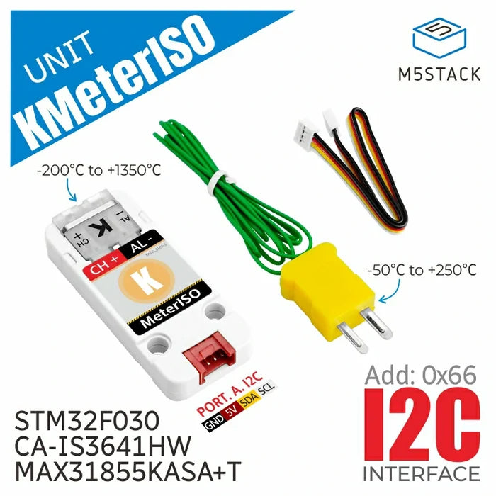 Kmeter Isolation Unit with Thermocouple Temperature Sensor (MAX31855) - m5stack-store