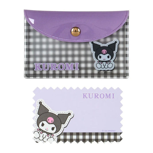 Kuromi Gingham Mini Memo Sheets Stationery Japan Original