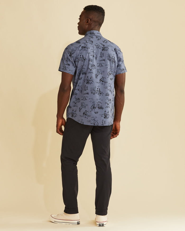 Laramie Snap Front Western Graphic Shirt