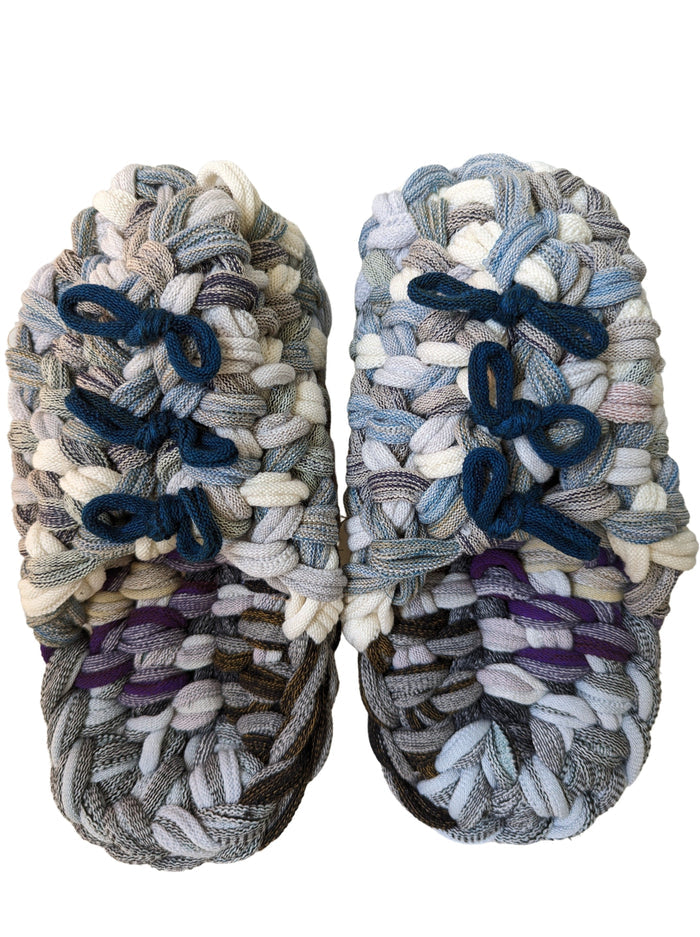 Large | Knit up-cycle slippers 2023-L18 [Large] - Heiwa Slipper