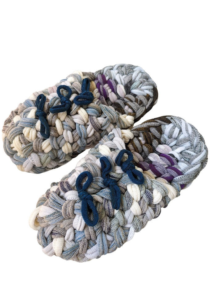 Large | Knit up-cycle slippers 2023-L18 [Large] - Heiwa Slipper
