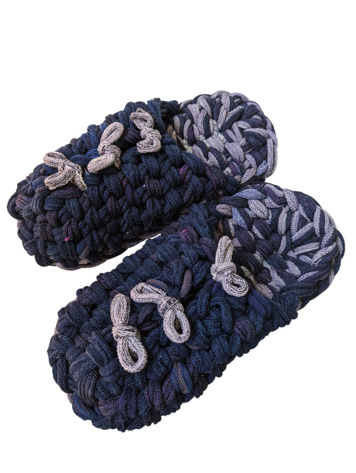 Large | Knit up-cycle slippers 2023-L22 [Large] - Heiwa Slipper