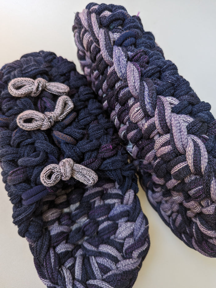 Large | Knit up-cycle slippers 2023-L22 [Large] - Heiwa Slipper