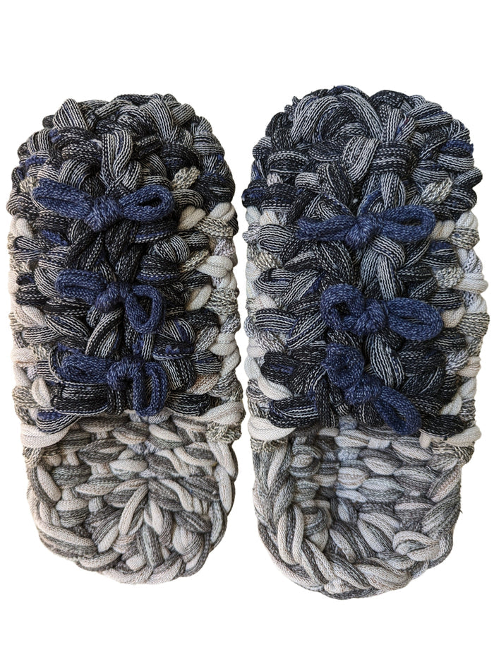 Large | Knit up-cycle slippers 2023-L31 [Large] - Heiwa Slipper