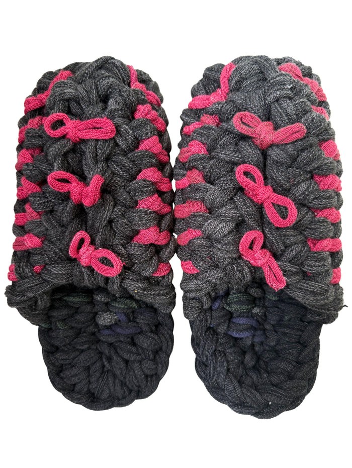 Large | Knit up-cycle slippers 2025-Large31 [Large]