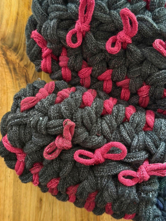 Large | Knit up-cycle slippers 2025-Large31 [Large]