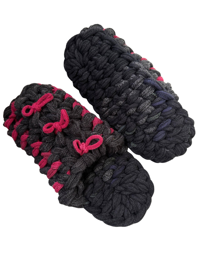 Large | Knit up-cycle slippers 2025-Large31 [Large]