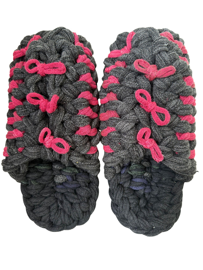 Large | Knit up-cycle slippers 2025-Large31 [Large]