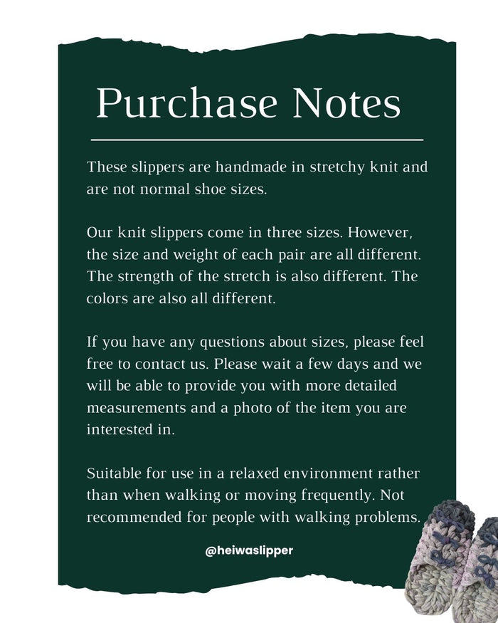 Large | Knit up-cycle slippers 2025-Large41 [Large] - Heiwa Slipper