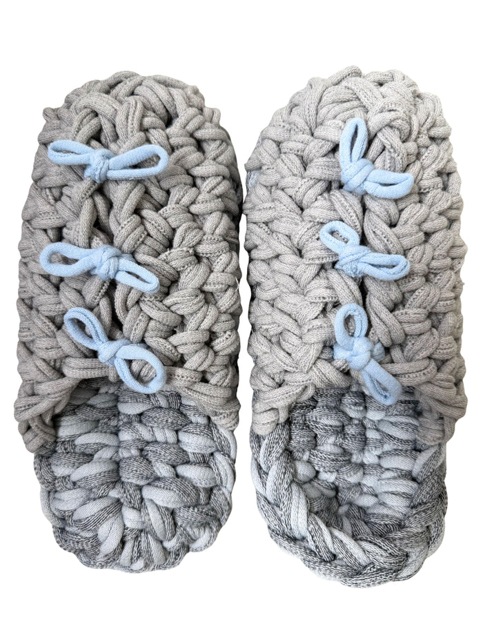 Large | Knit up-cycle slippers 2025-Large34 [Large]