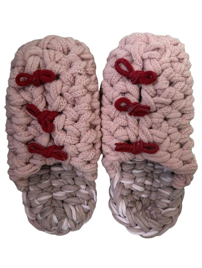 Large | Knit up-cycle slippers 2025-Large39 [Large] - Heiwa Slipper