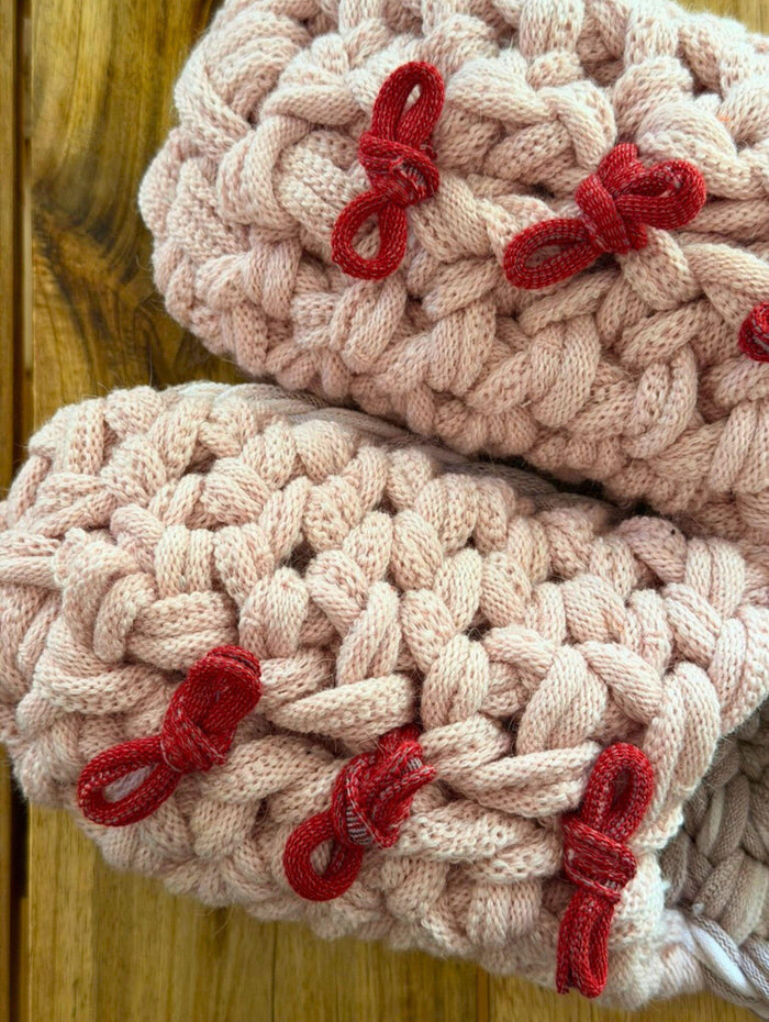 Large | Knit up-cycle slippers 2025-Large39 [Large] - Heiwa Slipper