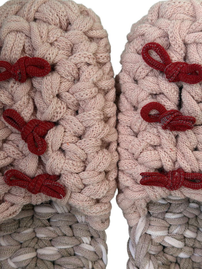 Large | Knit up-cycle slippers 2025-Large39 [Large] - Heiwa Slipper