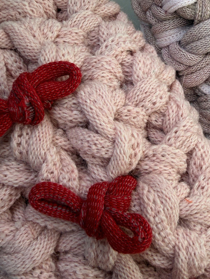 Large | Knit up-cycle slippers 2025-Large39 [Large] - Heiwa Slipper