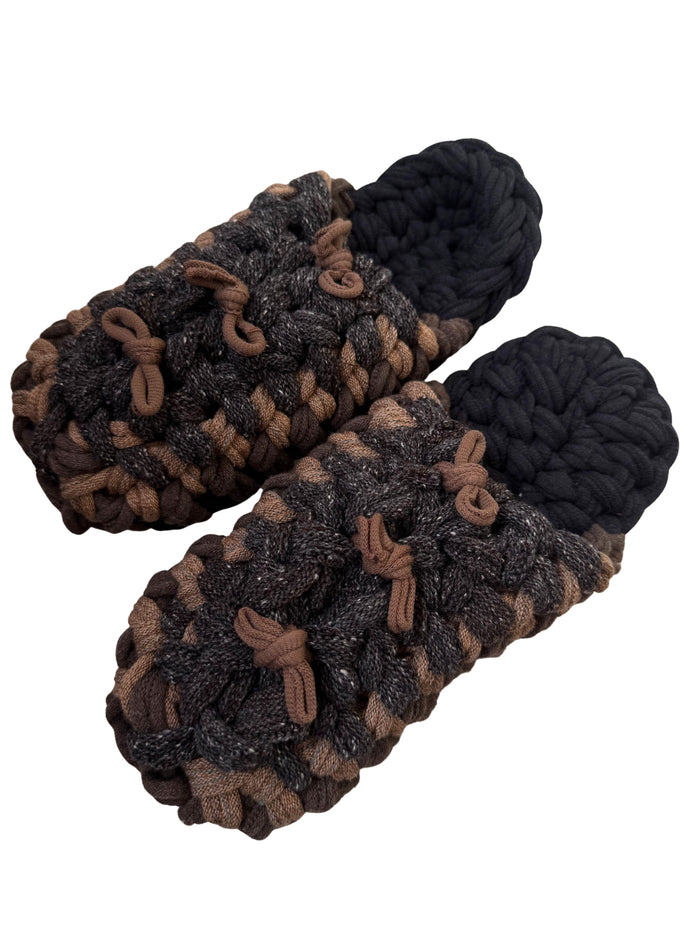 Large | Knit up-cycle slippers 2025-Large40 [Large]