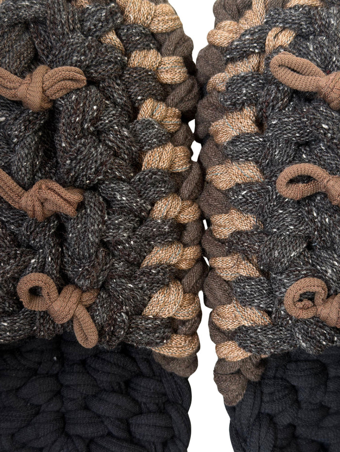 Large | Knit up-cycle slippers 2025-Large40 [Large]