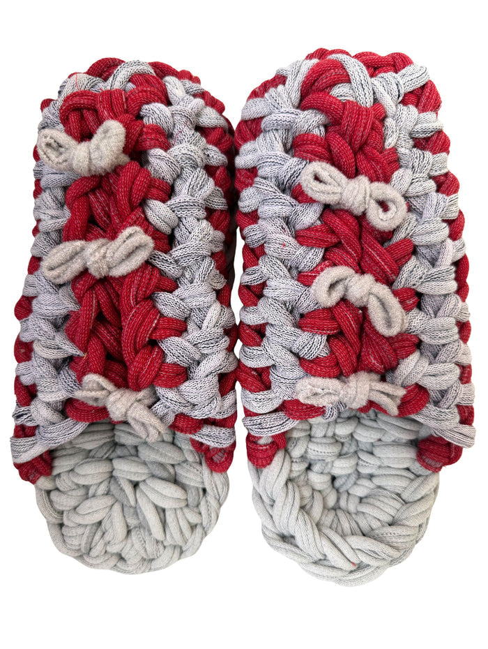 Large | Knit up-cycle slippers 2025-Large41 [Large] - Heiwa Slipper