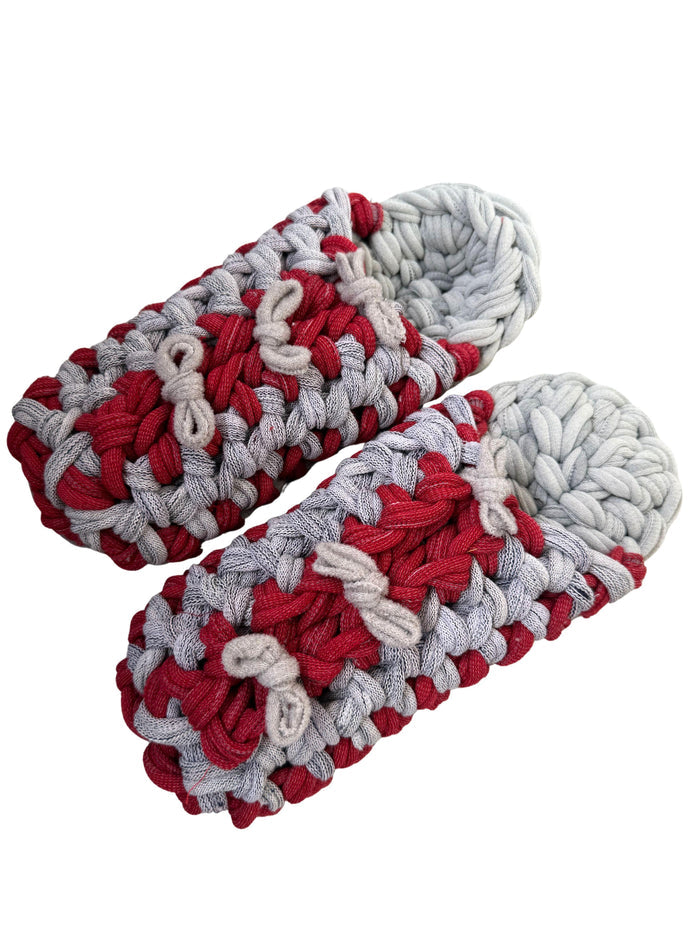 Large | Knit up-cycle slippers 2025-Large41 [Large] - Heiwa Slipper