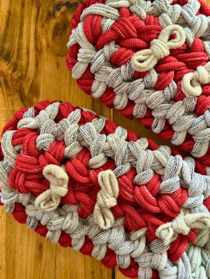 Large | Knit up-cycle slippers 2025-Large41 [Large] - Heiwa Slipper