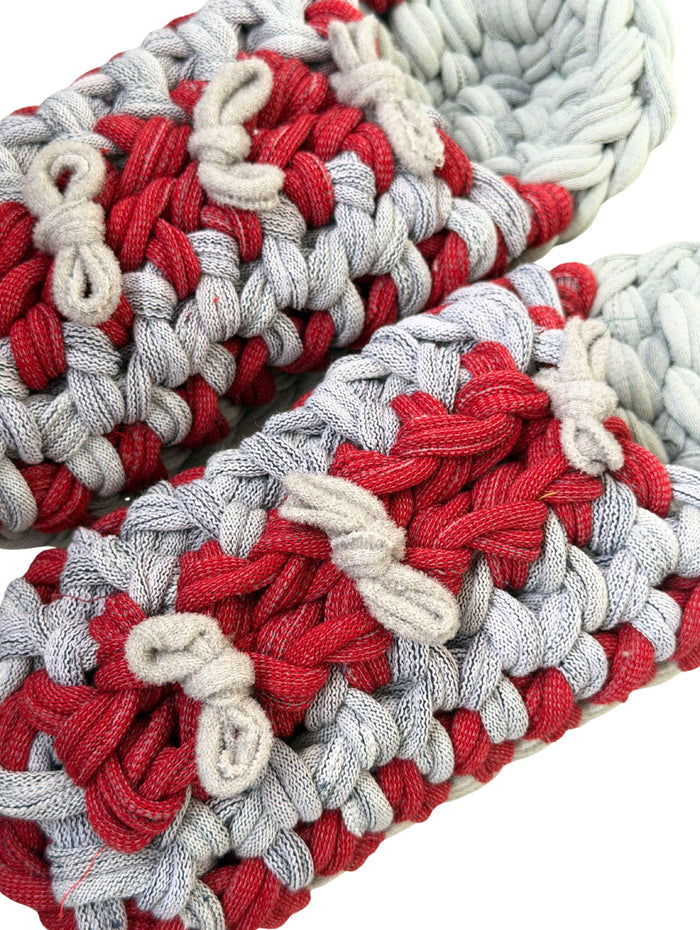 Large | Knit up-cycle slippers 2025-Large41 [Large] - Heiwa Slipper