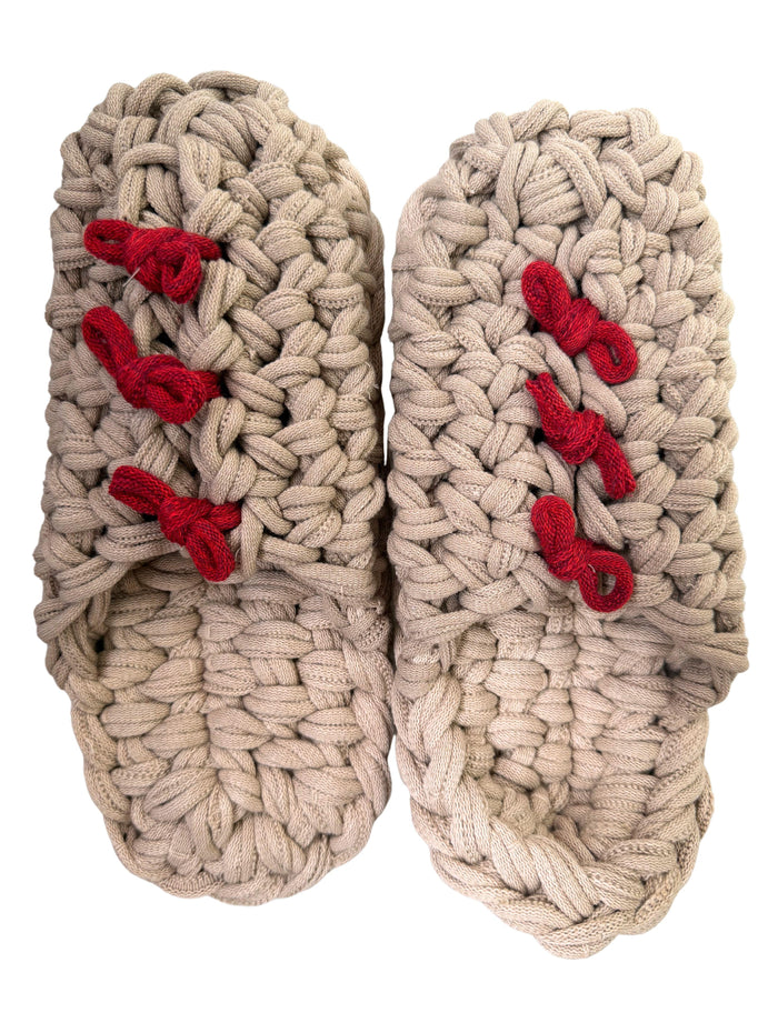 Large | Knit up-cycle slippers 2025-Large42 [Large]
