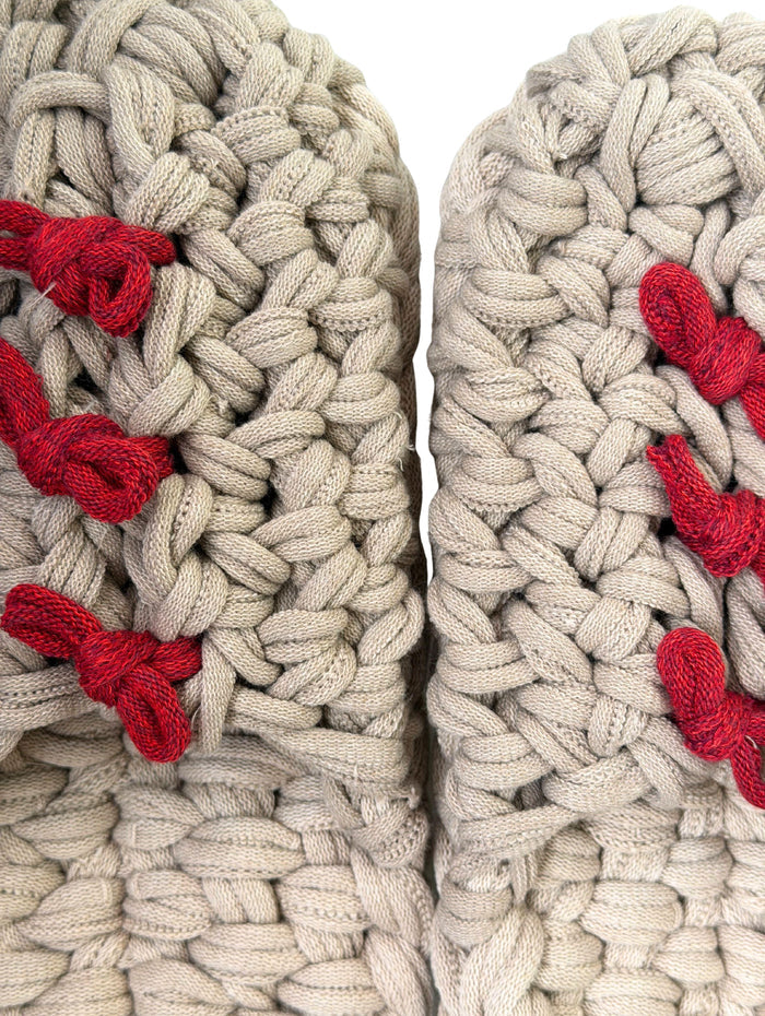 Large | Knit up-cycle slippers 2025-Large42 [Large]