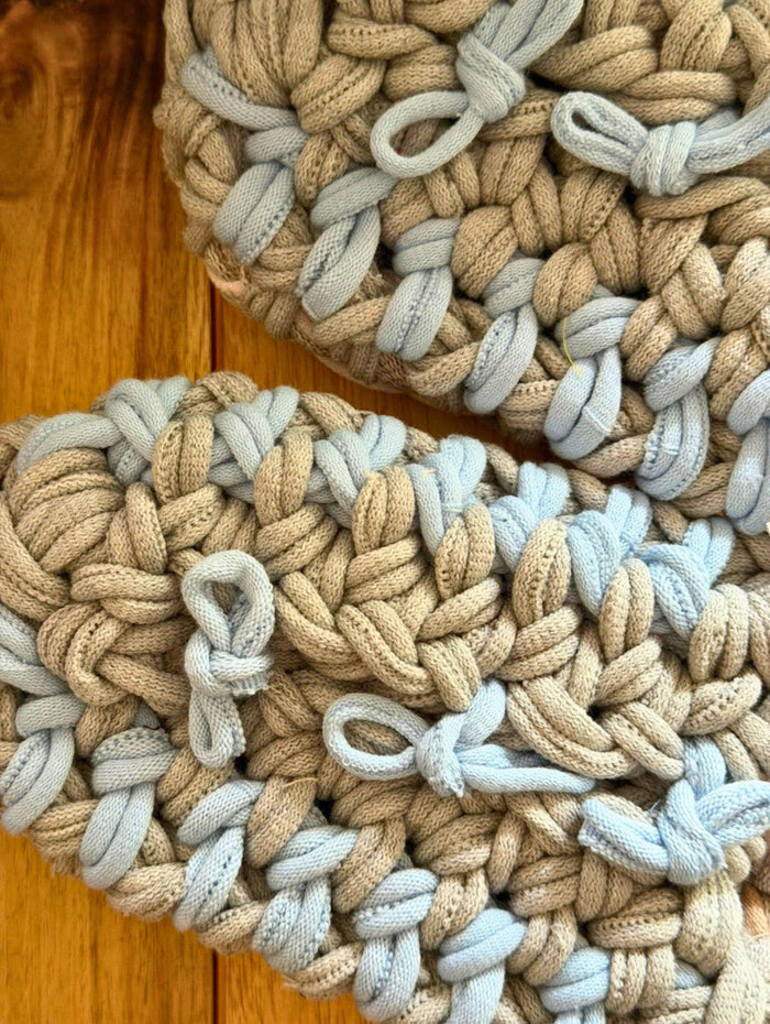 Large | Knit up-cycle slippers 2025-Large45 [Large]