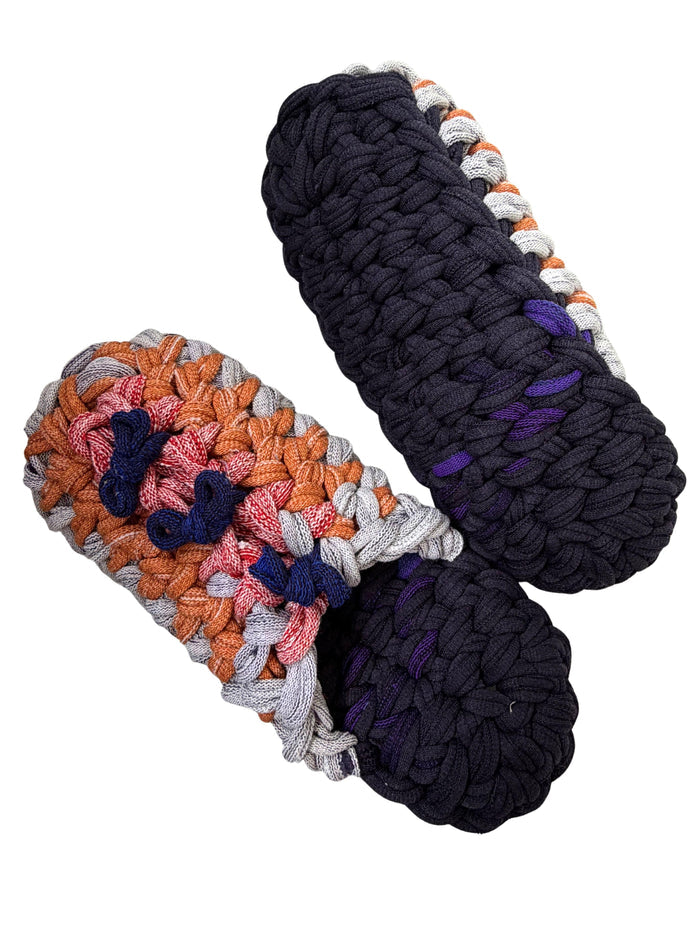 Large | Knit up-cycle slippers 2025-Large47 [Large]