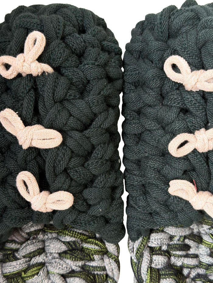 Large | Knit up-cycle slippers 2025-Large48 [Large]