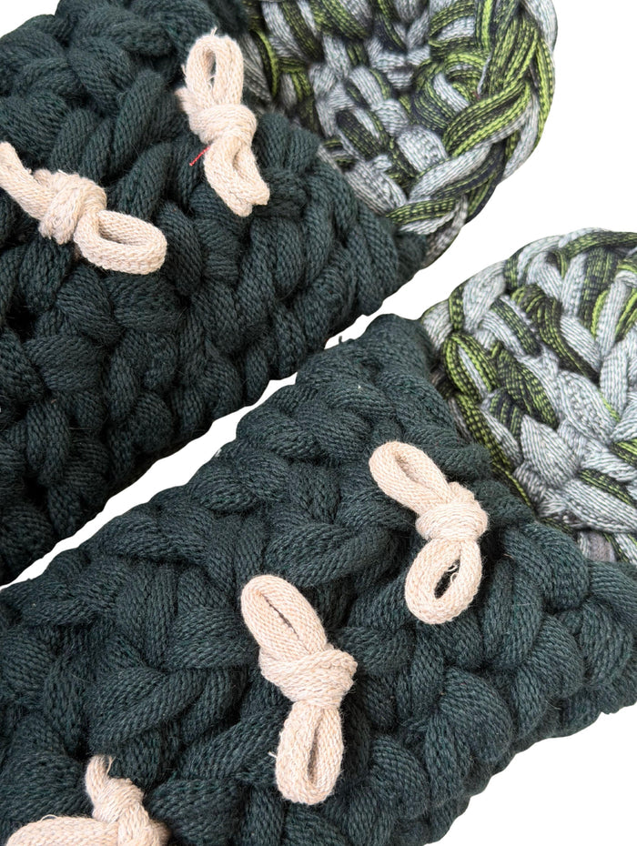 Large | Knit up-cycle slippers 2025-Large48 [Large]