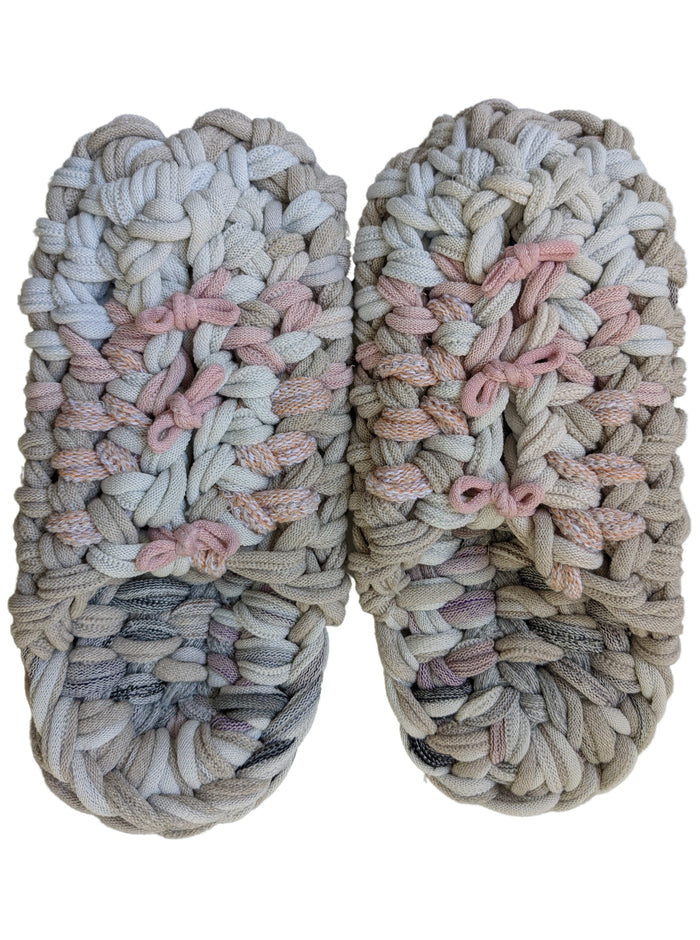 Large | Knit upcycle slippers 2021-L27 [Large] - Heiwa Slipper