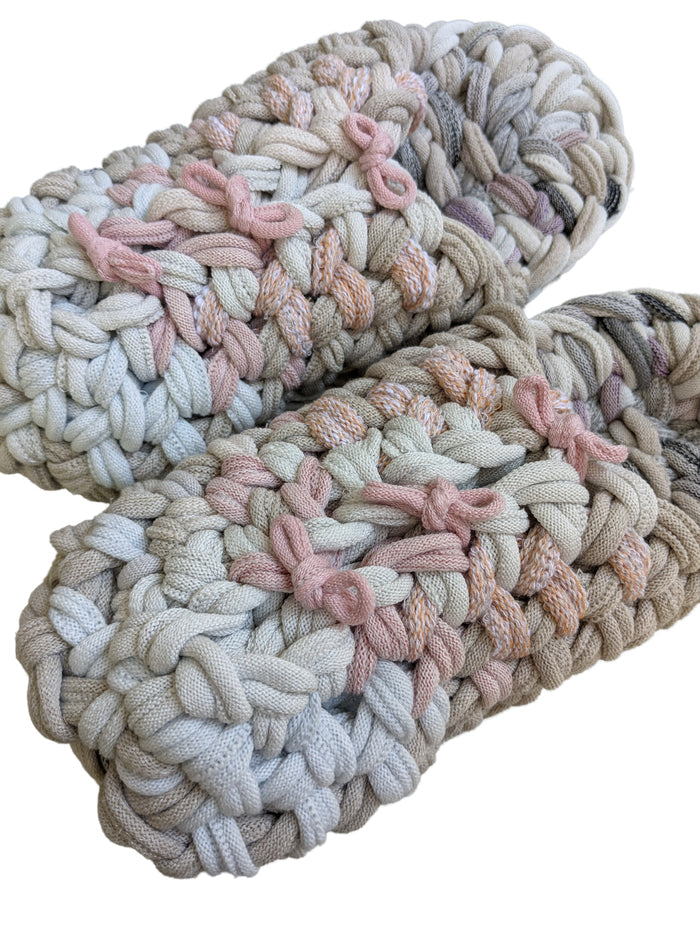 Large | Knit upcycle slippers 2021-L27 [Large] - Heiwa Slipper