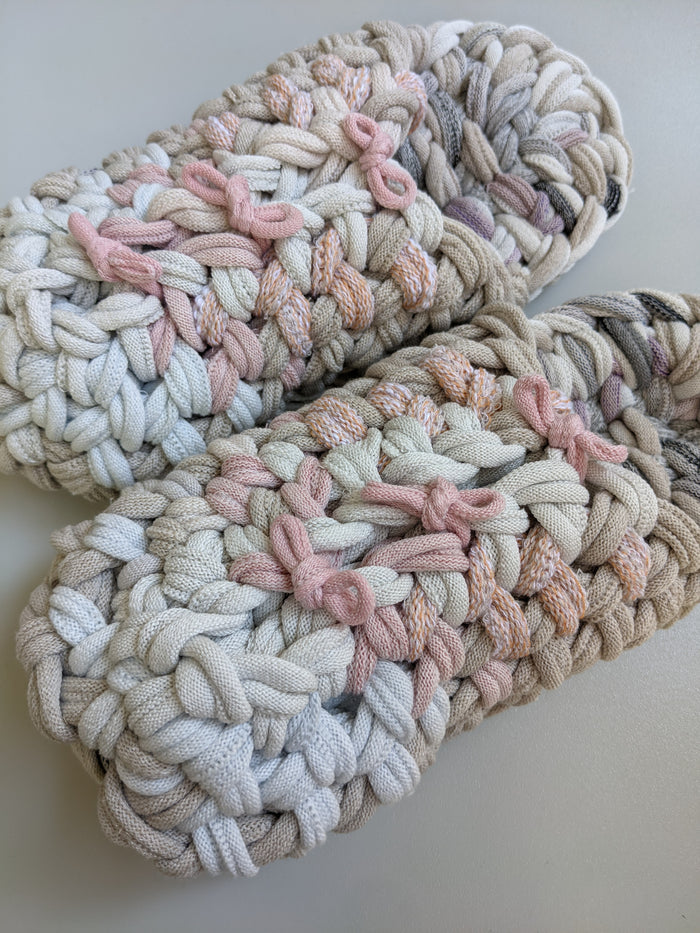 Large | Knit upcycle slippers 2021-L27 [Large] - Heiwa Slipper