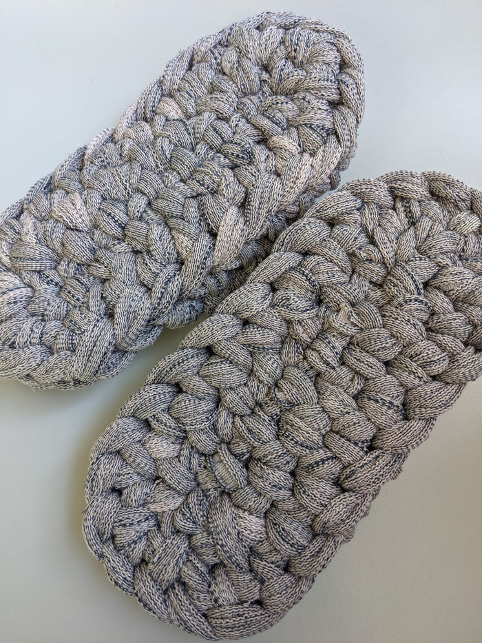 Large | Knit upcycle slippers 2021-L31 [Large] - Heiwa Slipper