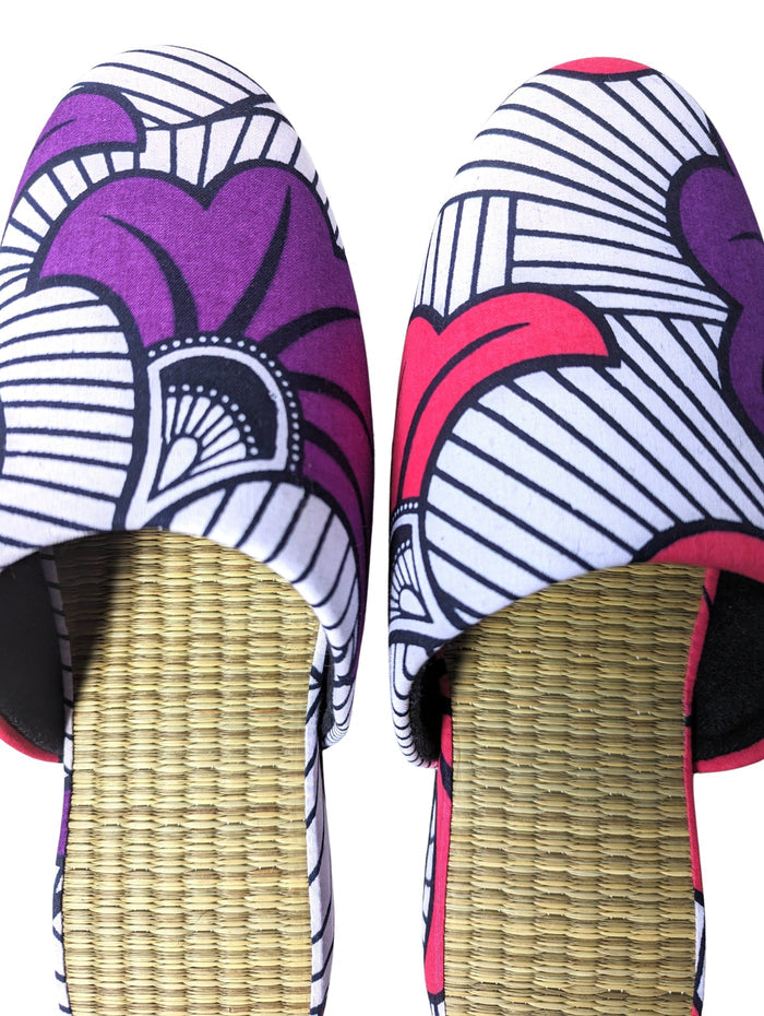 Large Tatami Print Mix Slippers 2024SS-L07