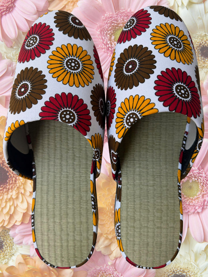 Large | Tatami Print Mix Slippers 2026SS-001 [Easy-care sole]