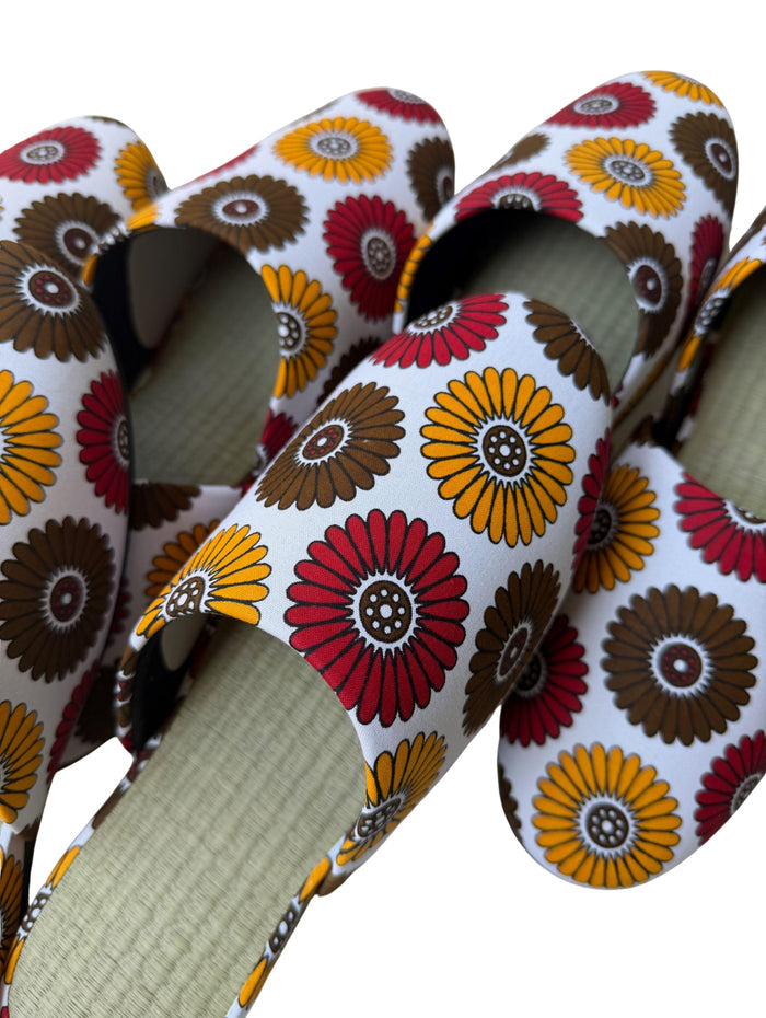 Large | Tatami Print Mix Slippers 2026SS-001 [Easy-care sole]