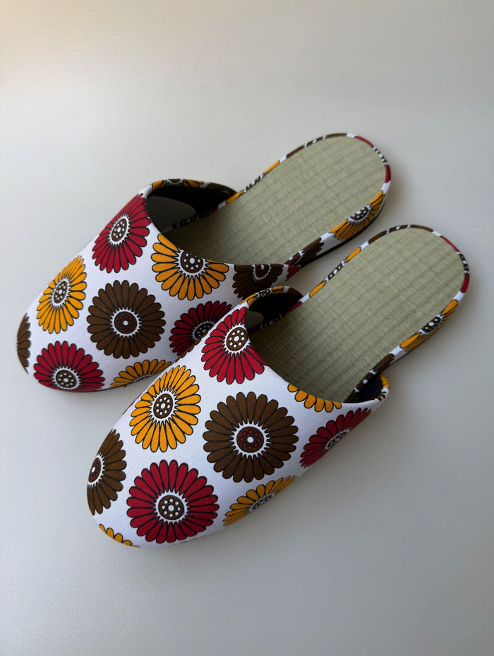 Large | Tatami Print Mix Slippers 2026SS-001 [Easy-care sole]
