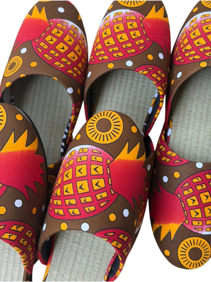 Large | Tatami Print Mix Slippers 2026SS-002 [Easy-care sole]