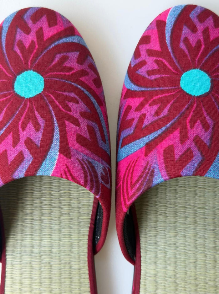 Large | Tatami Print Mix Slippers 2026SS-003 [Easy-care sole]