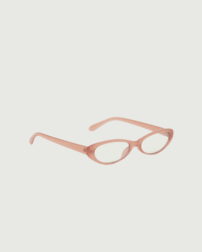 Rosewater::Leia Eyeglasses cateye Pink recycled polyester front diagonal