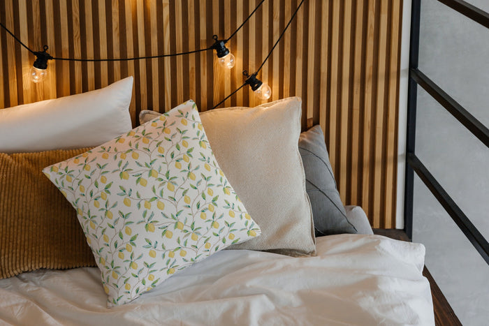 Lemons Cotton Pillow William Morris