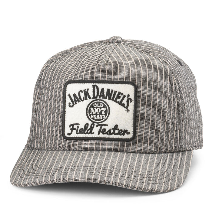 Licensed Jack Daniel’s Whiskey Cap Railroad Stripes
