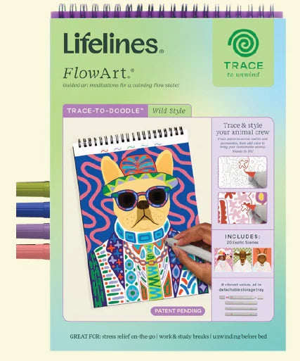 Lifelines FlowArt Trace-To-Doodle Pad - Wild Style